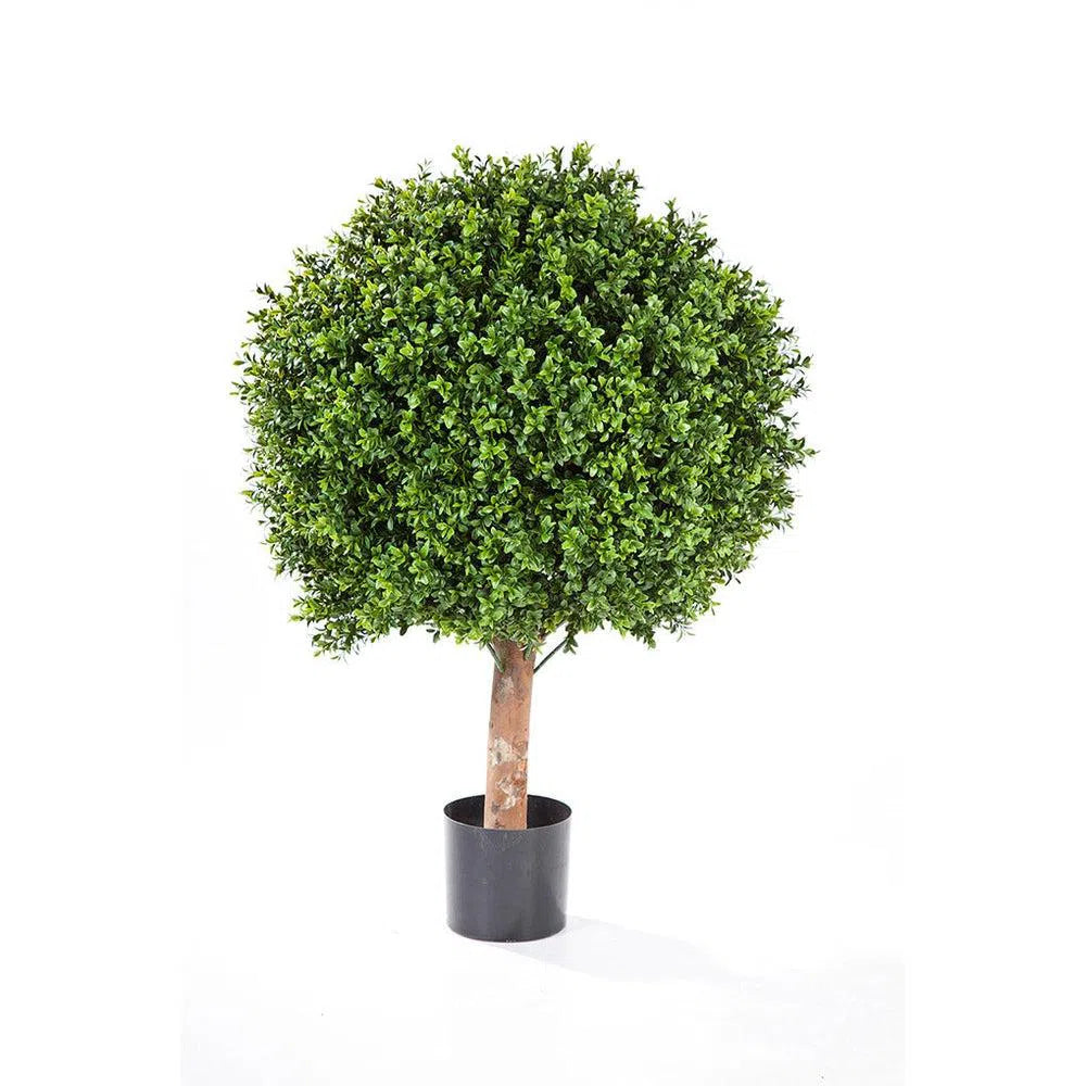 Kunstbaum | Künstlicher Buchsbaum Deluxe XXL | Echtholzstamm