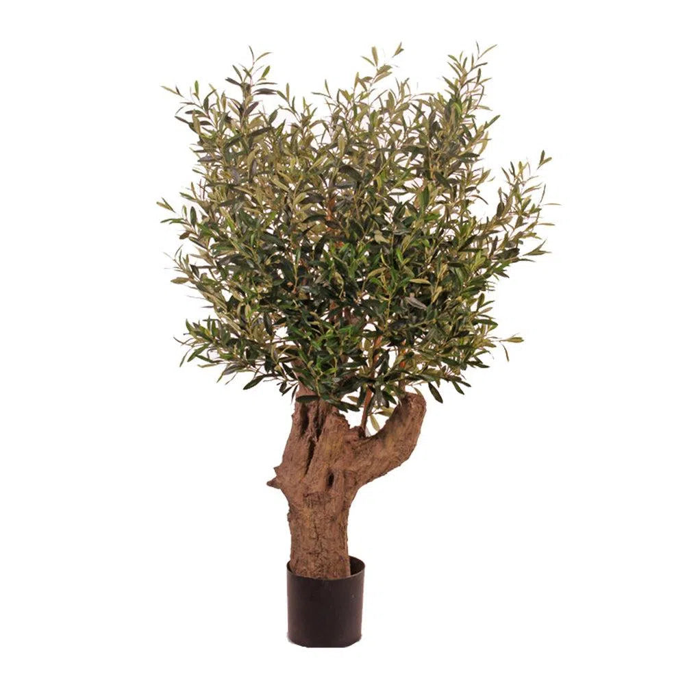 Künstlicher Olivenbaum mit UV-Schutz und Echtholzstamm - Adelphos, 140 cm