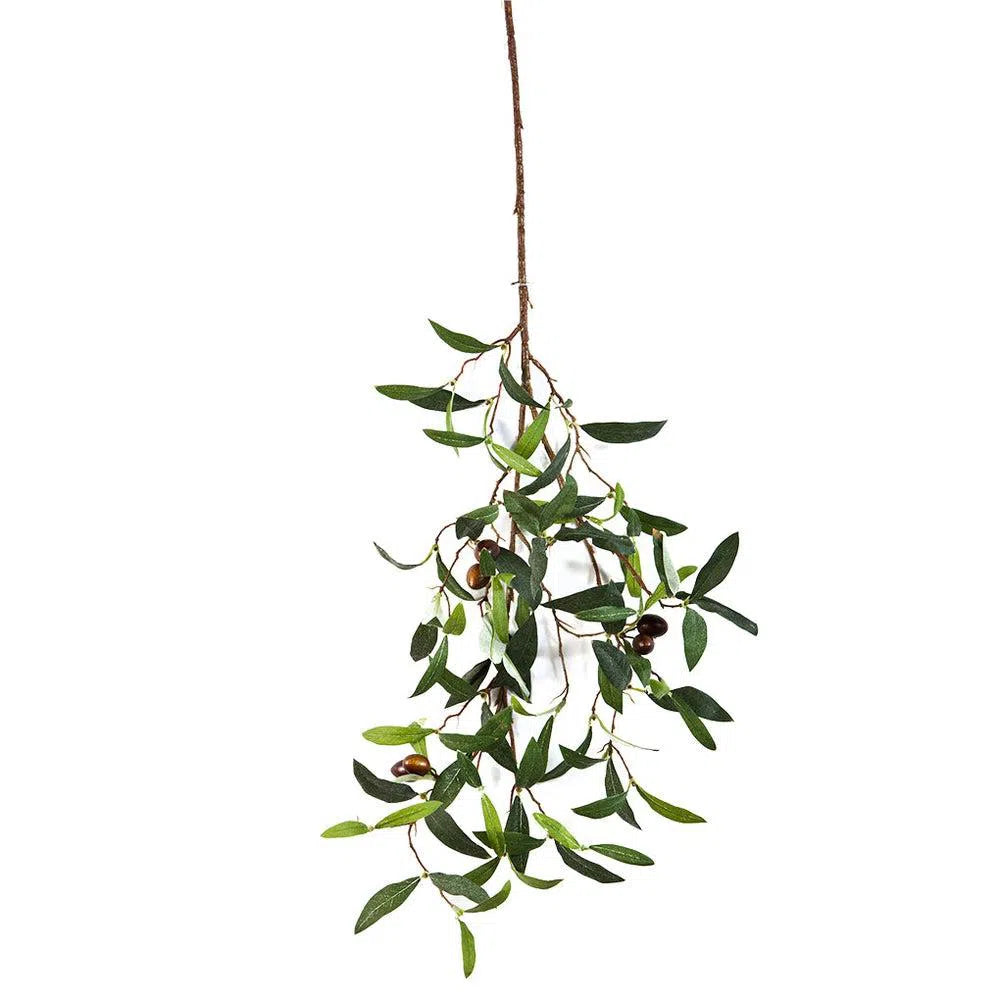 Künstlicher Olivenzweig mit Früchten, 60 cm – Flora Studio
