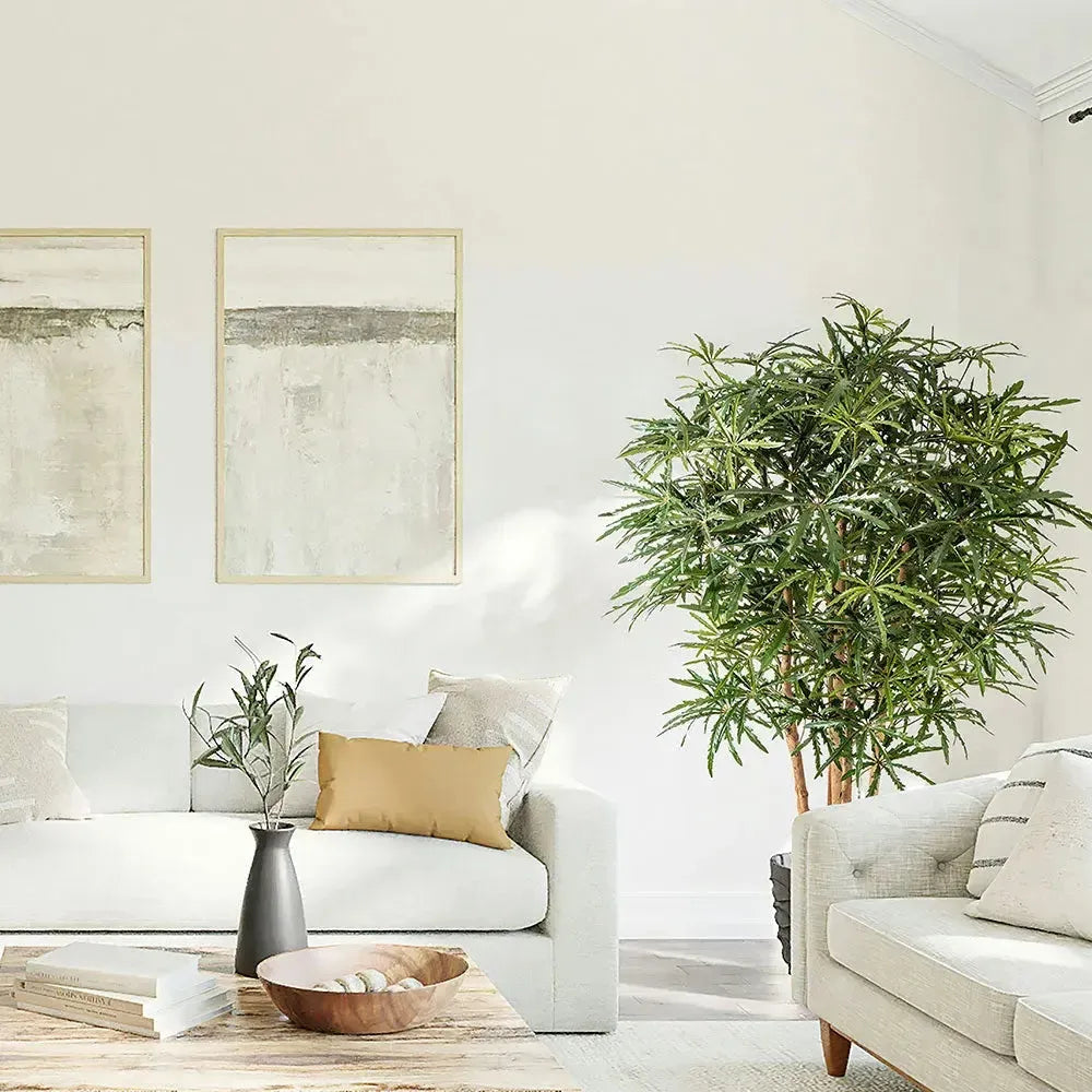 Künstliche Aralie mit Echtholzstamm - Natsuki, 85 - 115 cm