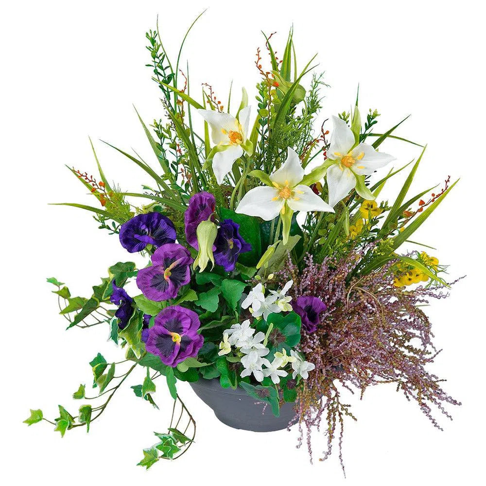 Künstliche Blumenschale - Fina, 45 cm