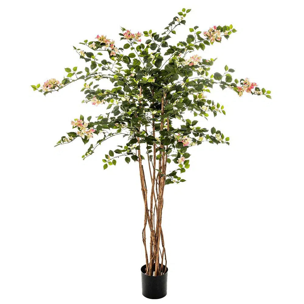 Künstliche Drillingsblume mit Echtholzstamm - Benoni, 150 cm