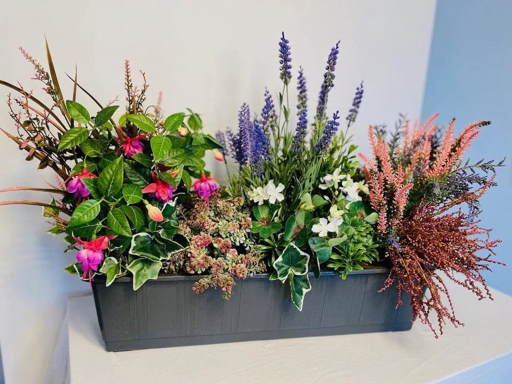 Kunstpflanzen | Künstlicher Blumenkasten - Berliner Sommer