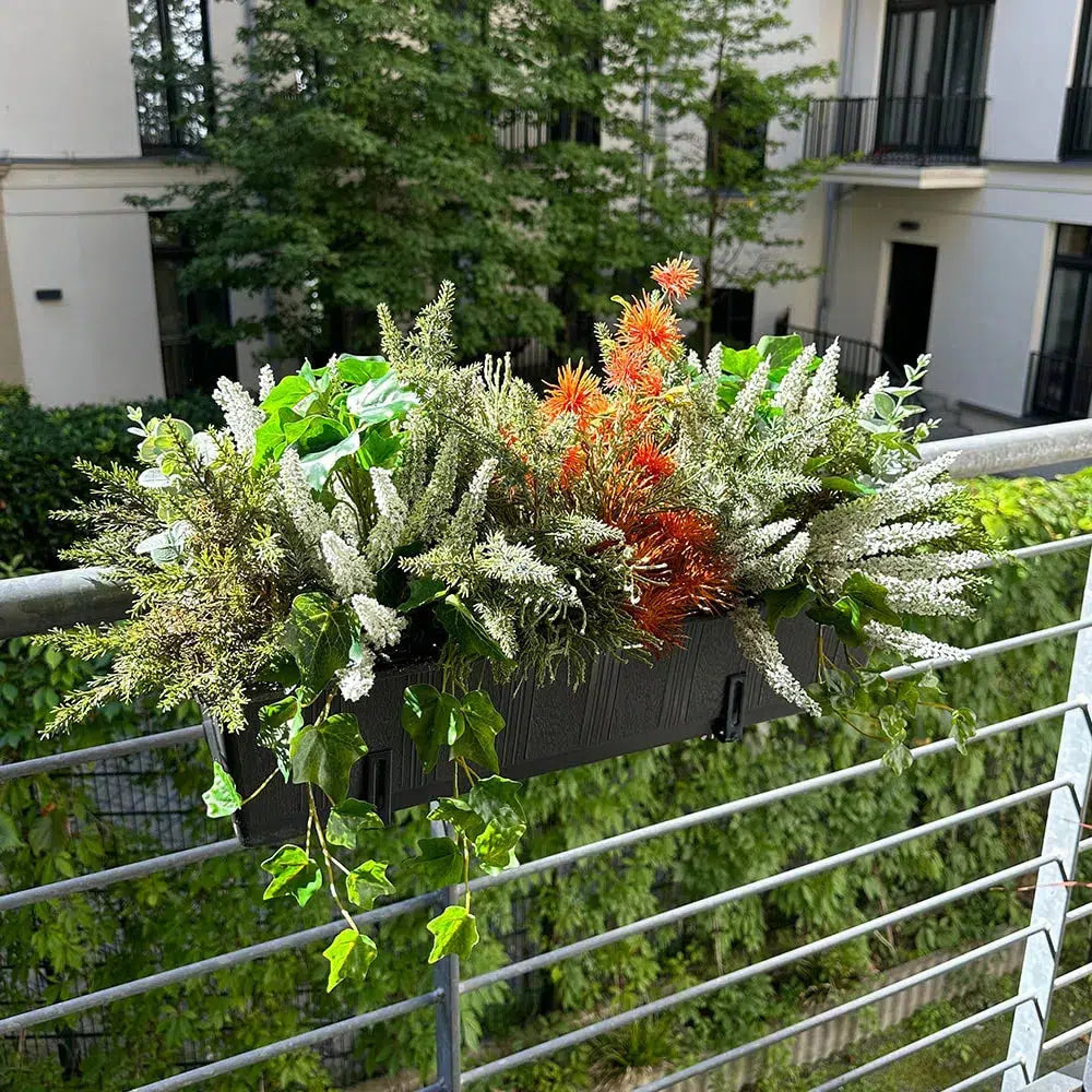 Kunstpflanzen | Künstlicher Blumenkasten Herbst/Winter - Larsson