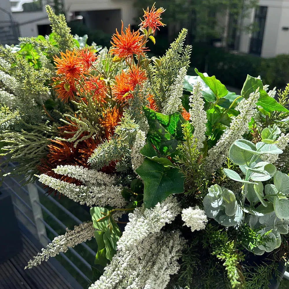 Kunstpflanzen | Künstlicher Blumenkasten Herbst/Winter - Larsson