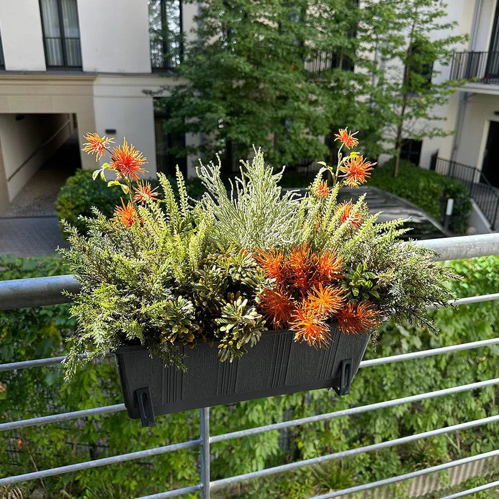 blumenkasten balkon winter pflanzen Kunstpflanzen | Künstlicher Blumenkasten Herbst/Winter
