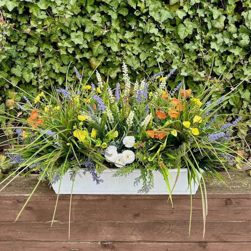 Kunstpflanzen | Künstlicher Blumenkasten - Toskana | Wie echt