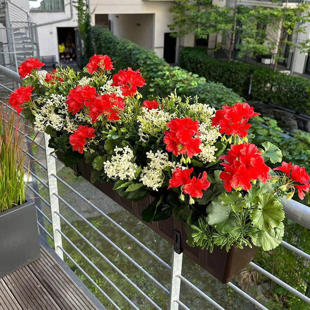 Kunstpflanzen | Künstlicher Blumenkasten mit UV-Schutz - Joline