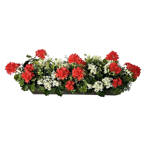 Künstlicher Blumenkasten mit UV-Schutz