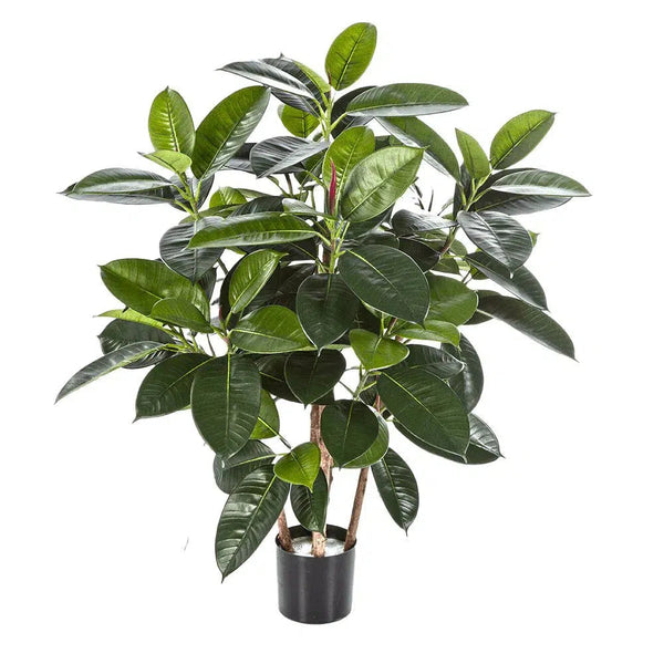 Künstlicher Ficus Elastica mit Echtholzstamm - Grisu, 90