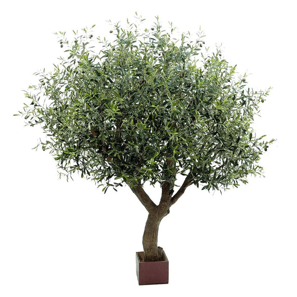 Kunstbaum | Künstlicher Olivenbaum Valencia | Echtholzstamm